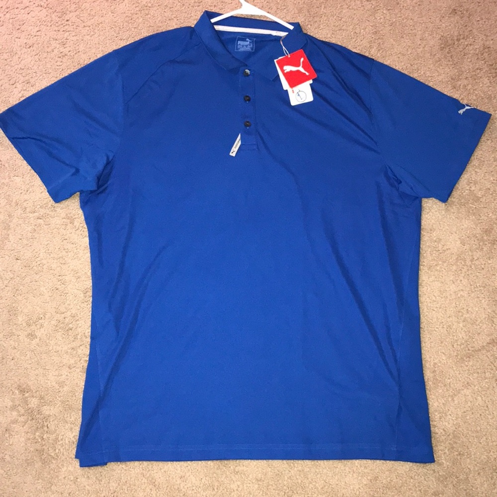 Men’s Blue Puma Polo
